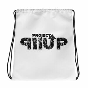 Drawstring bag in White